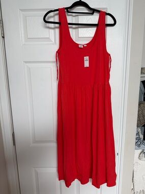 GAP Red Midi Dress